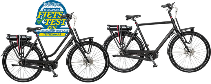 BSP E-Volt Urban EC10 winnaar nationale fietstest telegraaf 2016 lage instap dames en heren model