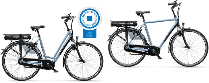 Beste Elektrische fiets 2016-2017 Batavus Stream Dames en Heren model
