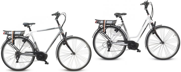 Sparta M10i elektrische fiets heren en lage instap dames model afbeelding