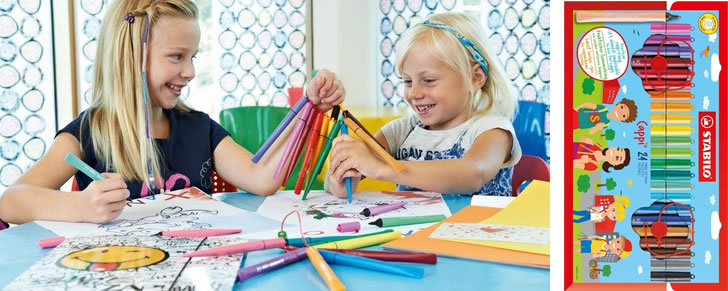 Tekenen met STABILO Cappi Etui 24st in Top 10 Beste cadeaus peuters 2017 jongens en meisjes 2,5 - 4 jaar