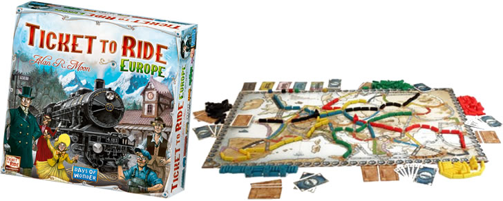 Voorbeeld Ticket to Ride Europe bordspel in Top 10 Beste cadeaus tieners 2017