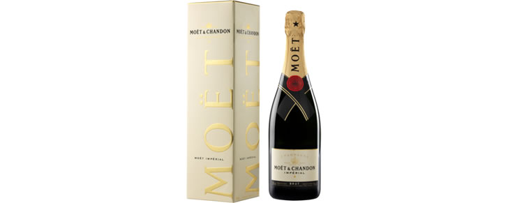 Top10 beste champagnes 2017 Moët & Chandon Brut Giftpack 75CL GIFTPACK