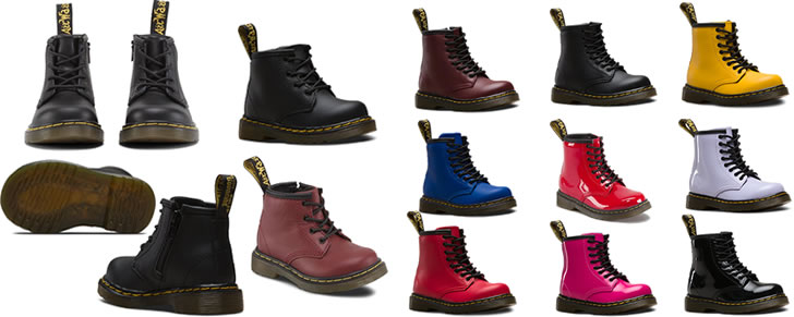Dr. Martens 1460 Baby en Peuter maat 19 - 21.5 en 22 - 27 in Top 10 Beste Babyschoenen en -sneakers harde zool